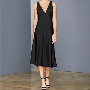 Amsale LW153 - Bias Cut Satin Dress